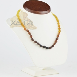 Rainbow Baltic amber necklace for adults